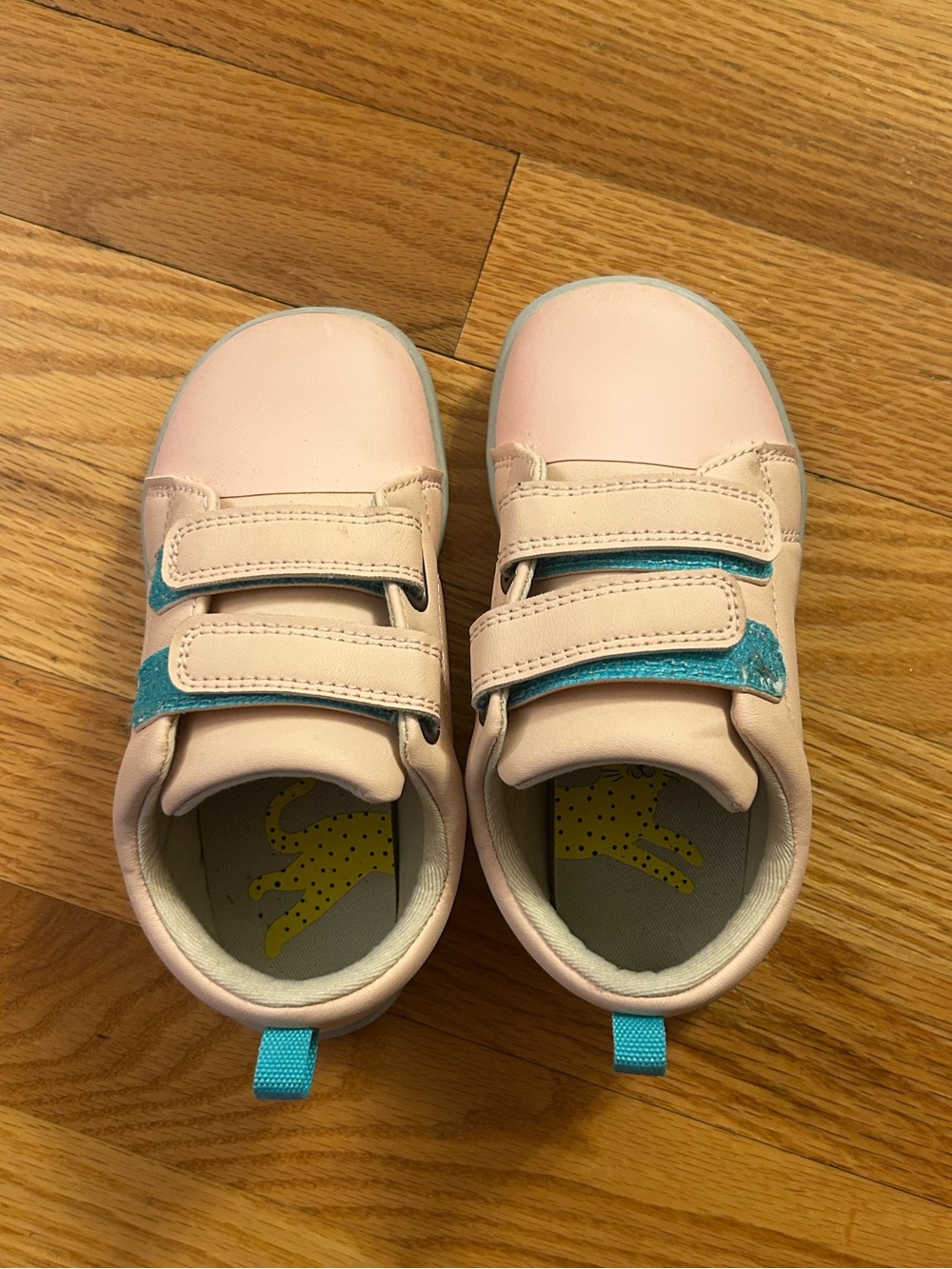 Ten little Velcro sneakers.